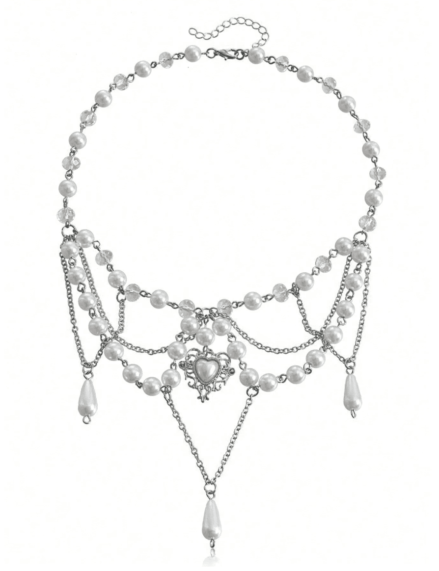 Broken halo gothic chain accessory